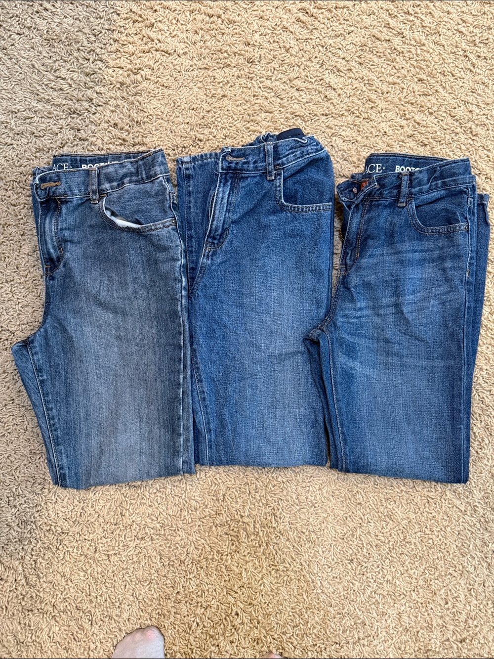 The Children's Place Boys Blue Denim Jeans Trio